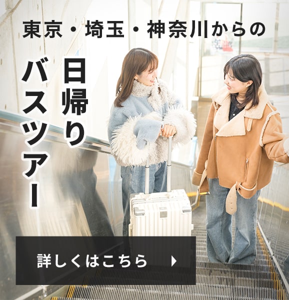 東京・埼玉・神奈川からの日帰りバスツアー！